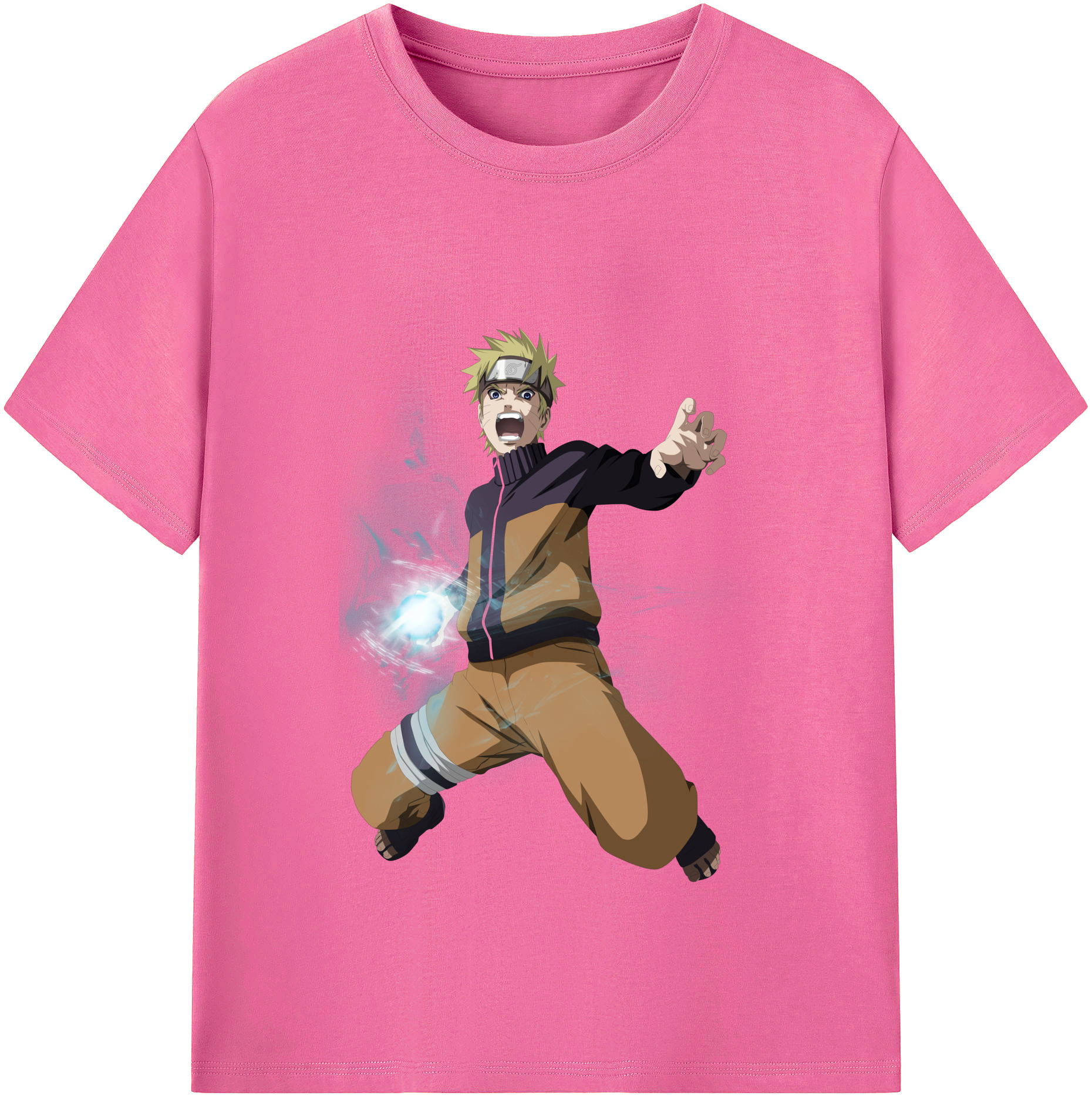 （画像用） NARUTO -ナルト- うずまき ナルト Uzumaki Naruto レディースカジュアルプリントTシャツ（綿100％）